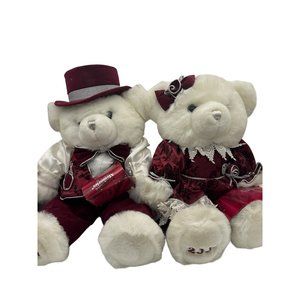 Pair of Dan Dee Keepsake Memories Holiday Teddy Bears 2001